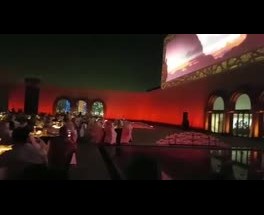 أثناء عرض فيديو تدشين ديوان العرب