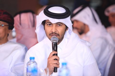 الشاعر الشيخ سحيم بن أحمد آل ثاني يلقي أبيات للمؤسس الشيخ جاسم بن محمد رحمه الله